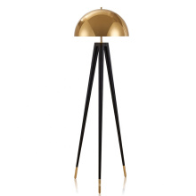 Moderne kreative E27 Metall Gold LED Stativ Stehlampe Großhandel für Wohnzimmer